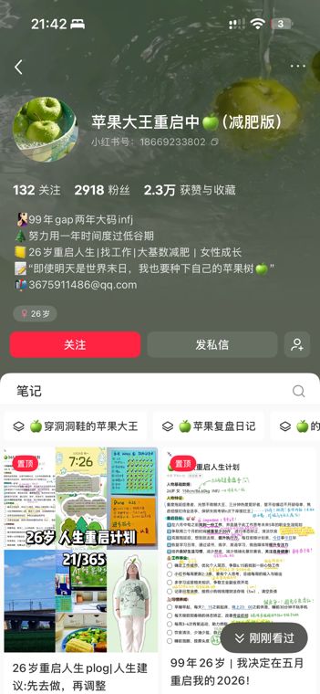苹果大王重启中🍎(减肥版)·主页